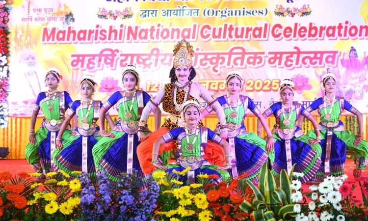 The three-day Maharishi National Cultural Celebration 2025 was inaugurated in Bhopal from November 11 to 13, 2025, with a grand ceremony of Guru Puja and lighting of lamp at the Maharishi Centre for Educational Excellence, Bhopal.